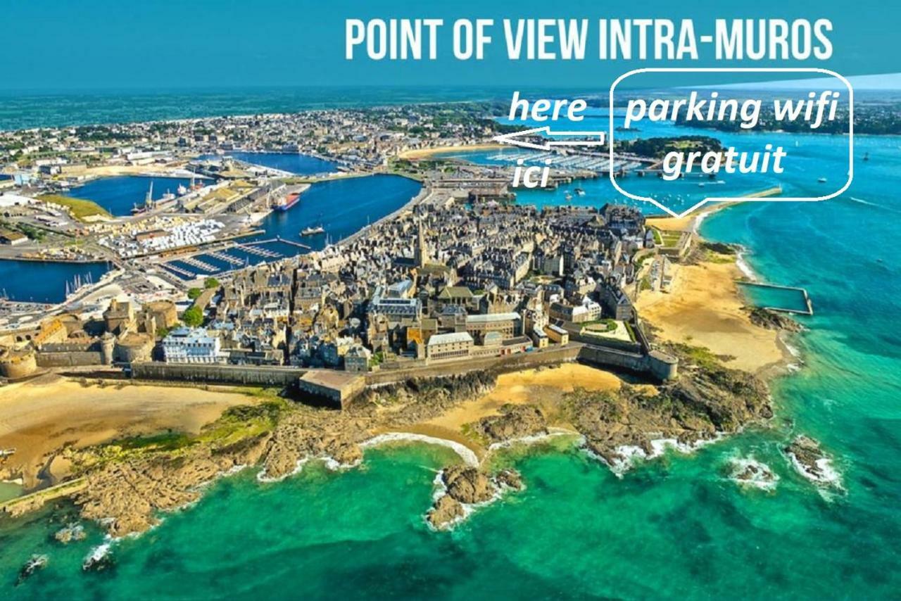Logement Entier Saint Malo Vue Mer, Proche Ferry, Commerces Et Plage Solidor 50 M Exterior foto