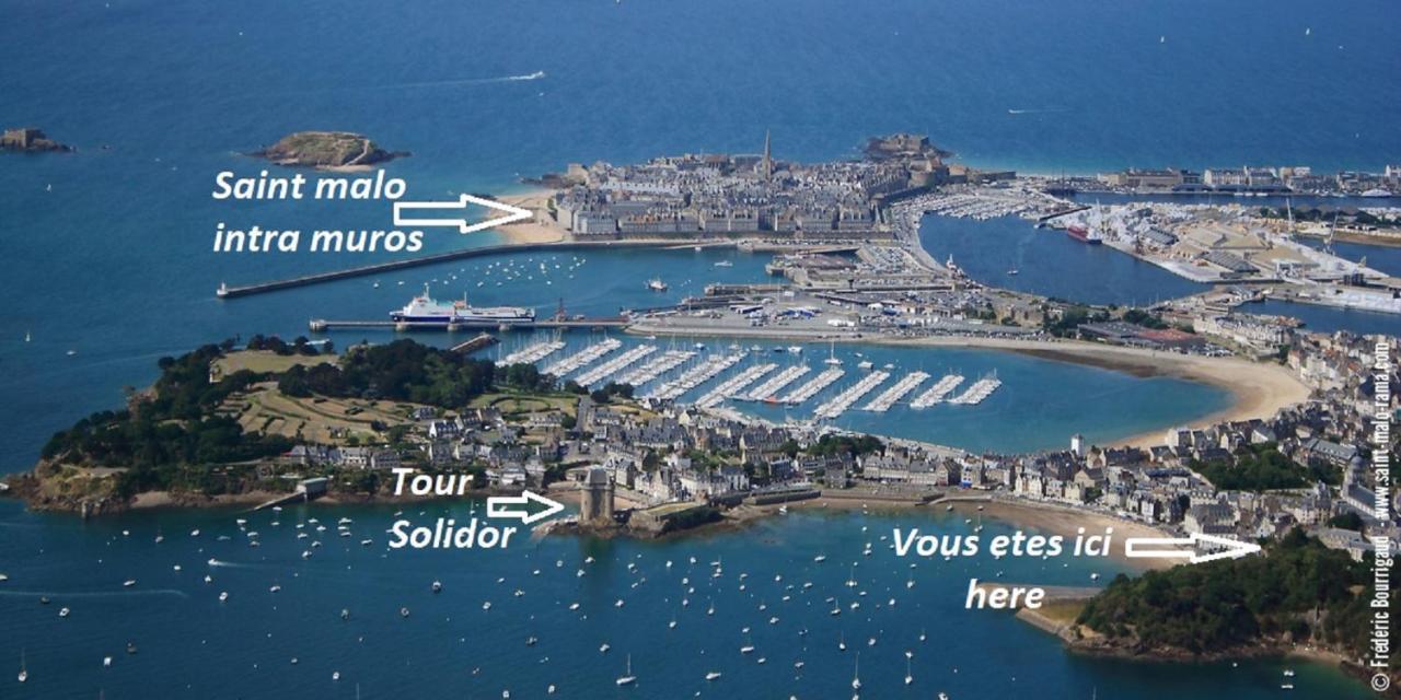 Logement Entier Saint Malo Vue Mer, Proche Ferry, Commerces Et Plage Solidor 50 M Exterior foto
